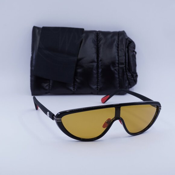 Final Price! Moncler ML0239 01E Black/Brown Sunglasses - Picture 1 of 11